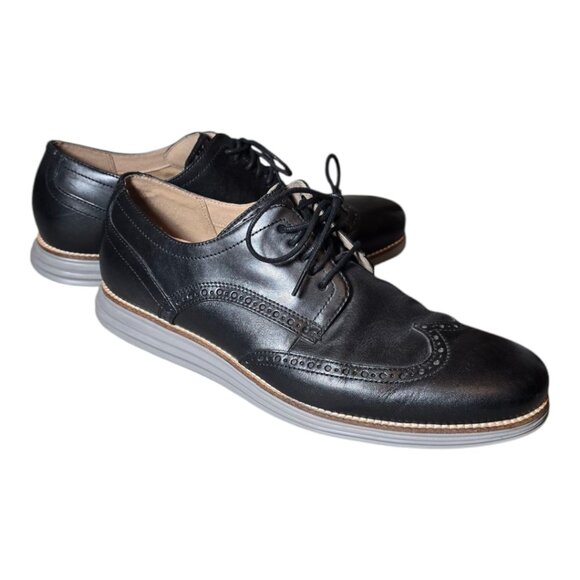 NWOT Black COLE HAAN Men's Grand .0S Wingtip Oxfords sz 11 - Picture 3 of 7